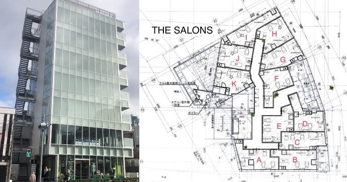 モール型美容室TheSalons1号店見取り図