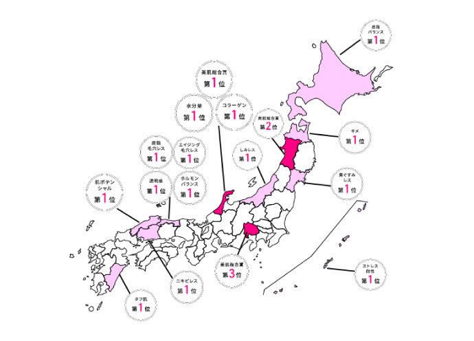 新・美肌県グランプリ総合1位は石川県！　ポーラが肌のビッグデータ分析