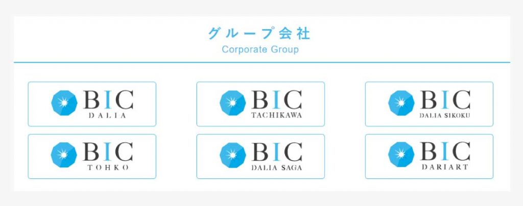 BICホールディングスのグループ各社