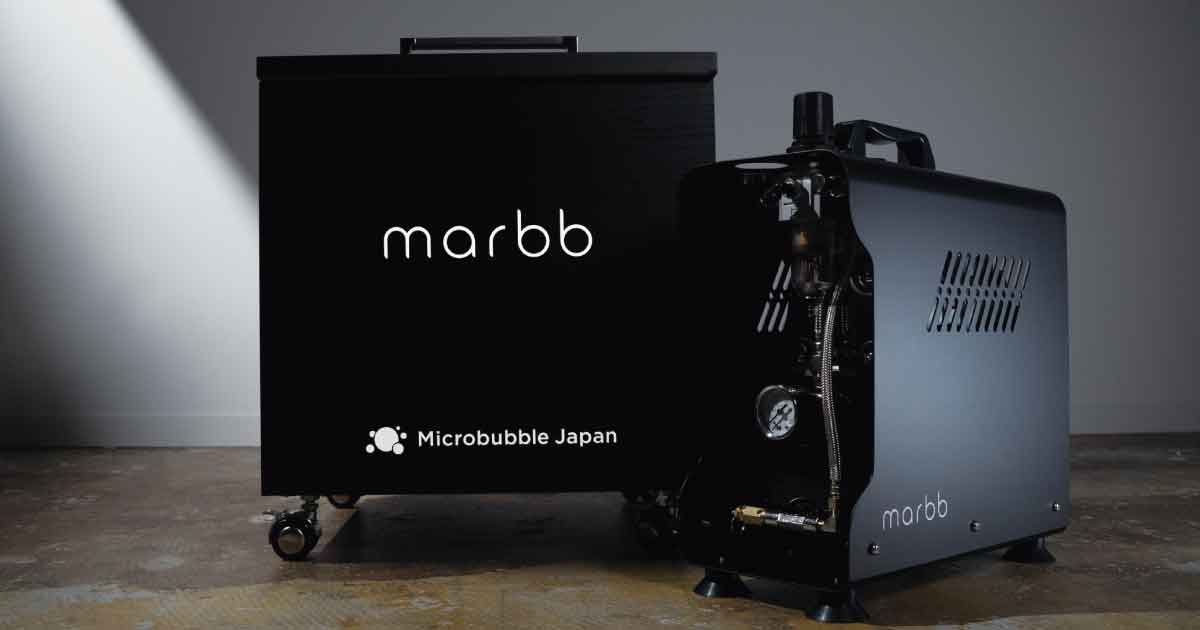 【ヘアケアEXPO】マイクロバブル・ジャパン、ナノバブル発生システム「marbb」でぜいたくなシャンプー体験