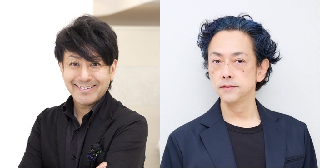 Michio Nozawa HAIR SALON Ginzaの野沢道生代表と池田興史ディレクター（ヘアケアEXPOの技術ステージ講師）