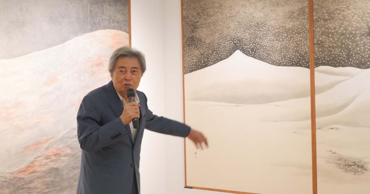 細川護熙さんの描く｢京洛の四季｣　ポーラ・ミュージアム・アネックスで襖絵展示