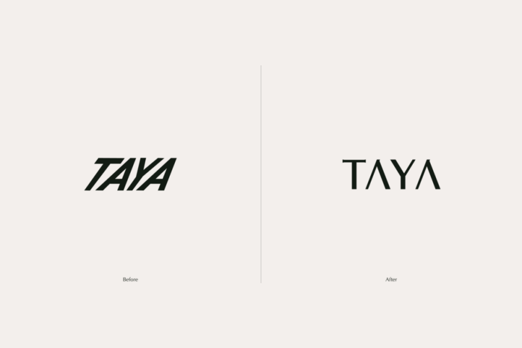 美容室TAYAの新しいロゴ