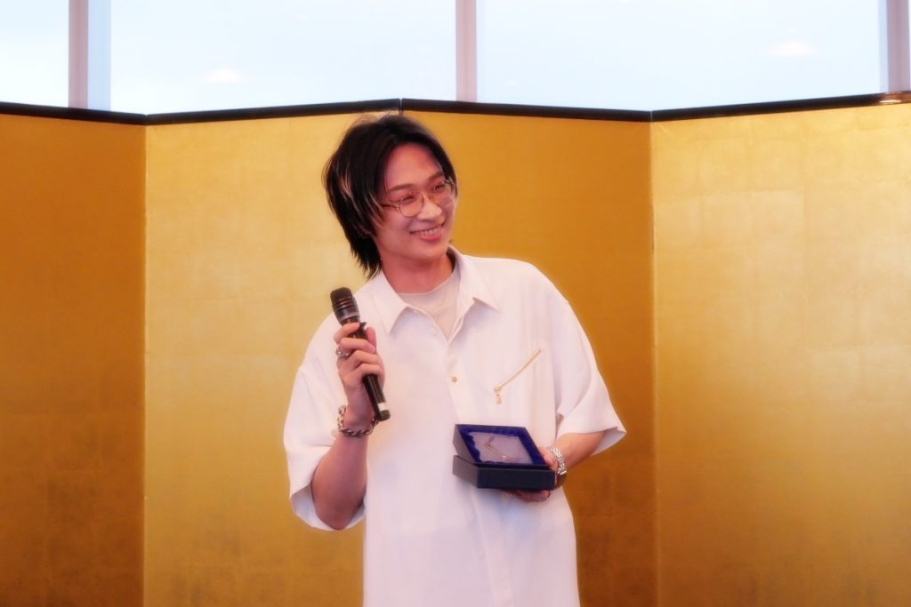 シザーズリーグ表彰式に出席した四天王・大野道寛さん(オリンテ)