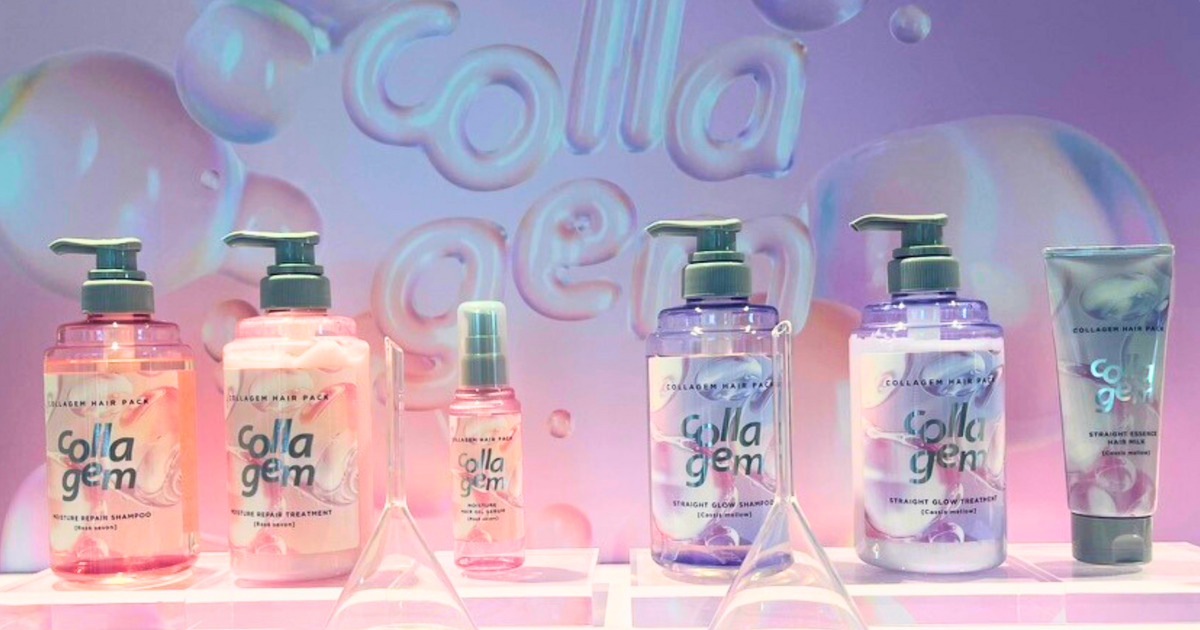 I-neのヘアケアブランド「コラジェム」　4種のコラーゲンで髪の内側から潤いケア