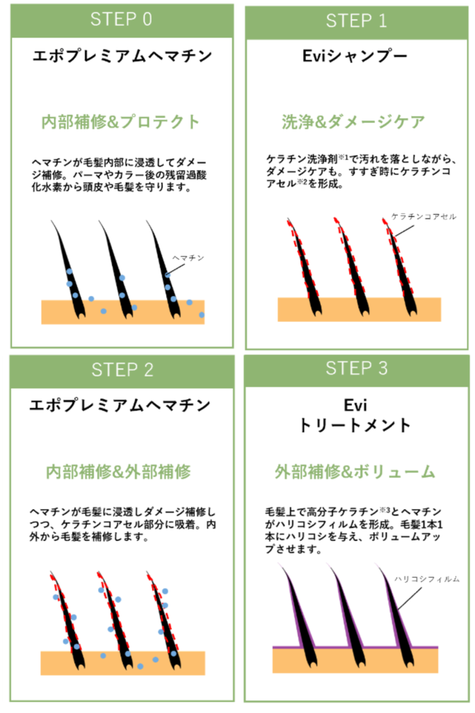 ユーグレナ‐エポラ‐EviPURE BEAUTY-システムトリートメント‐美容室-ヘアケア