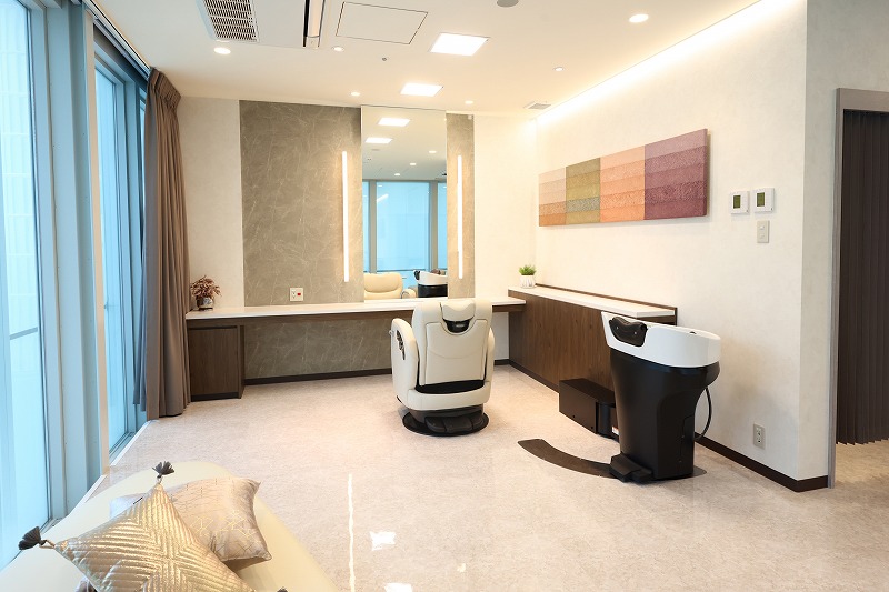 アートネイチャーの新店「グランサロン銀座」のVIPルーム