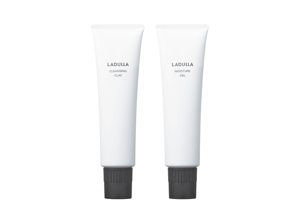 LADULLA クレンジングクレイ/モイスチャージェル(白チューブ)頭皮をすっきり洗浄し、うるおいを与えるマッサージライン