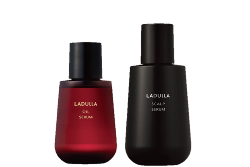 LADULLA オイルセラム/スキャルプセラム(赤・黒ボトル)髪と頭皮をうるおし、ツヤと健やかさを保つ2種のセラム