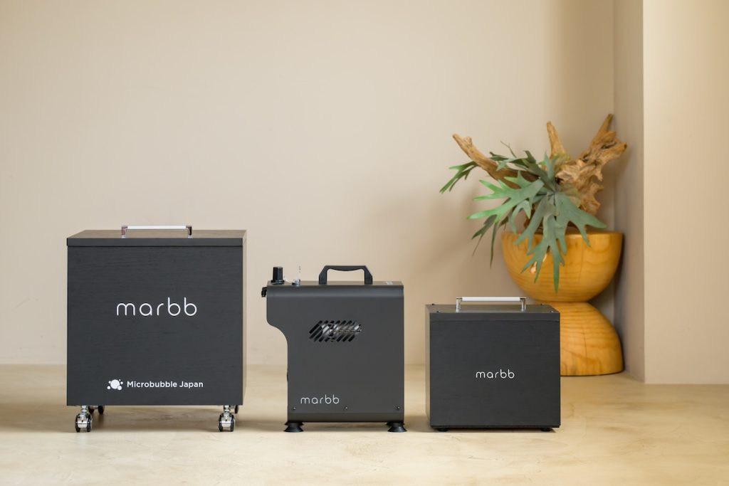 理美容サロン向けナノバブルシステムmarbb2、marbb3、marbbmini