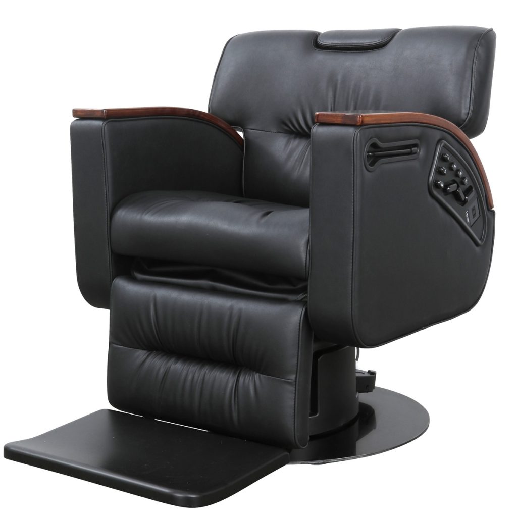 ビューティガレージの電動理容チェア「コルトレーン」ブラウン