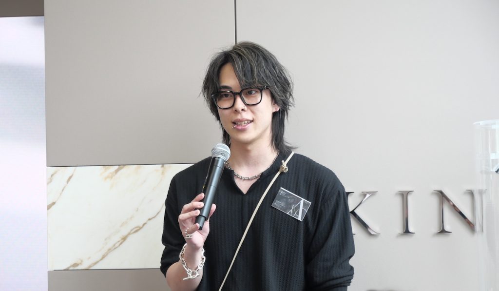 KINUJOイベントに参加するAMATOKYO藤田 圭介氏
