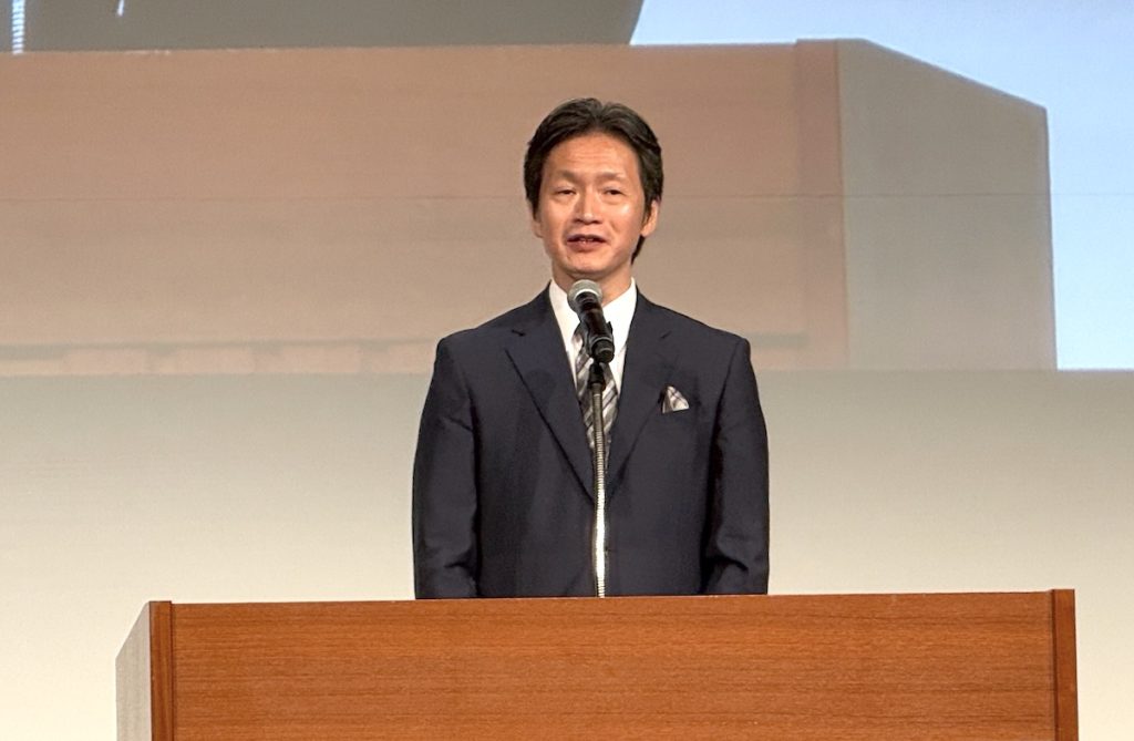 ティーケーエスクロードモネ50周年記念式典_日本プライベートエクイティ代表取締役社長法田真一氏