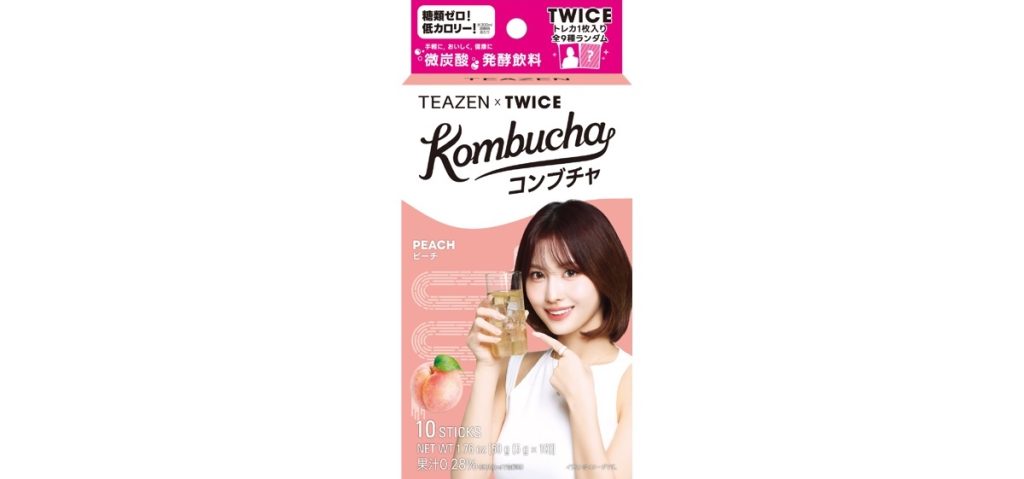 TWICEコラボパッケージのTEAZENコンブチャは2026年3月1日より店頭展開