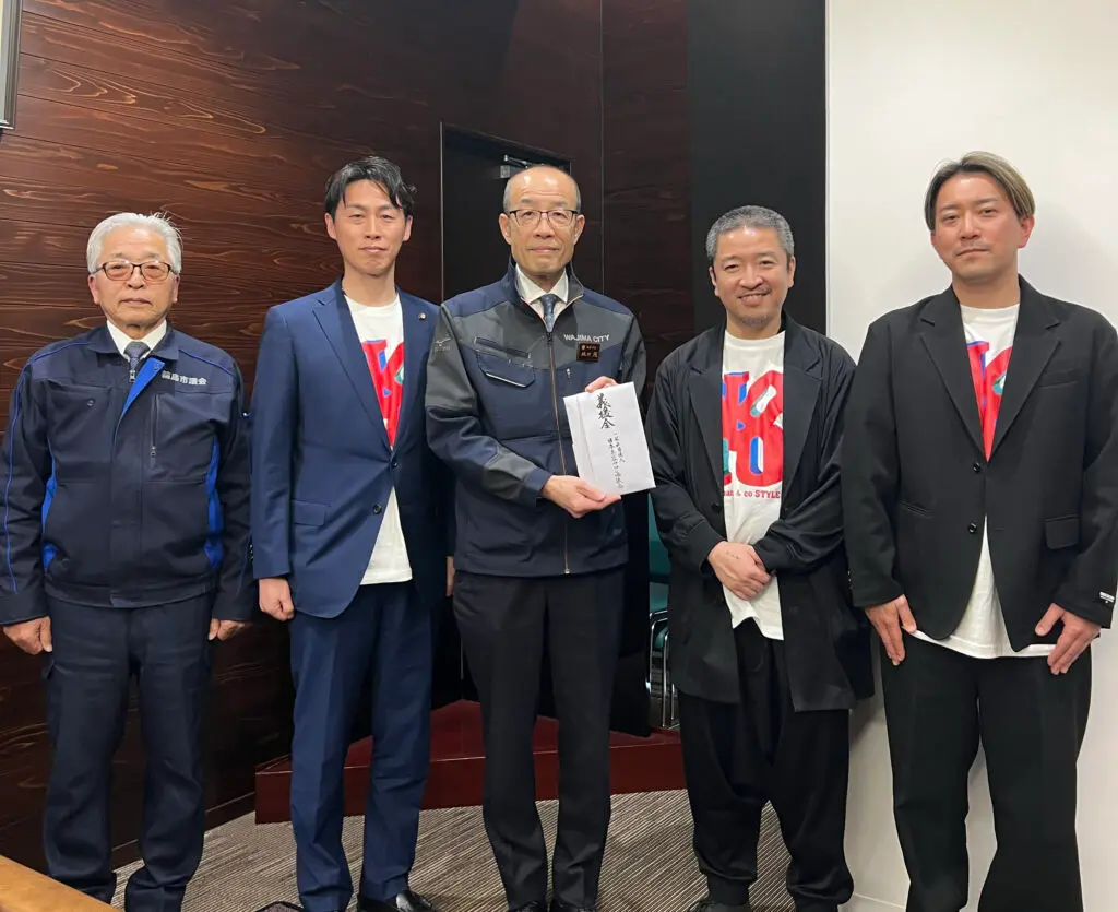 JABSから輪島市長へ義援金を贈呈